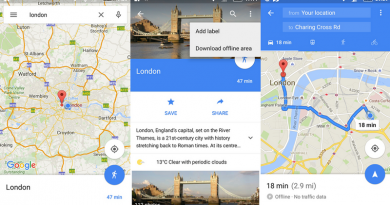 Навигация без подключения к интернету с Google Maps
